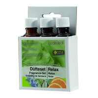 Duftset Relax, 100 % naturreine ätherische Öle, Duft-Kombination aus Lavendel, Lorbeerblätter, Orangenöl (3x 20 ml)