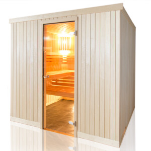 Aspen Wood Sauna with Front Entry