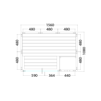 Sauna Alaska Mini 160x110x204cm