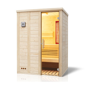 Sauna Vitalis Complete 148x119x200cm with front entry