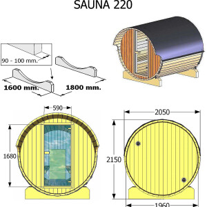 Saunafass 220