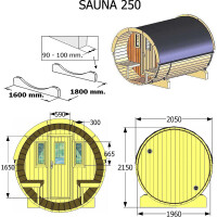 Saunafass 250