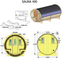 Saunafass 400