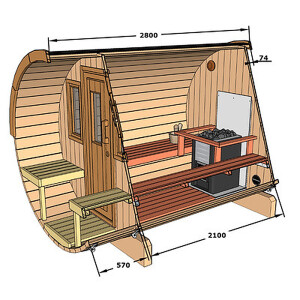 Sauna Barrel 280