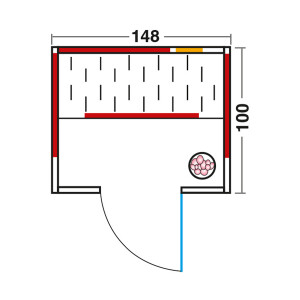 Infrared cabin TrioSol Natura 148 Plus Spruce...