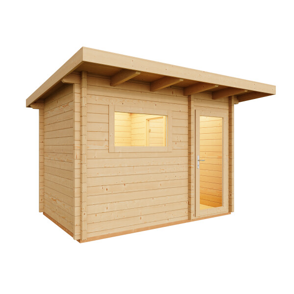 Sauna house Terra 2 with pent roof 3250x2140x2820mm