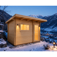 Sauna house Terra 2 with pent roof 3250x2140x2820mm