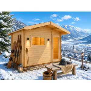 Saunahaus Terra 3 mit Satteldach 3250x2140x2820mm