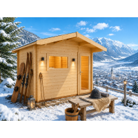 Saunahaus Terra 3 mit Satteldach 3250x2140x2820mm