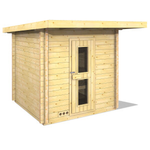 Sauna house Terra 4 with gable roof 2140x2140x2820mm