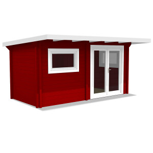 Sauna house Bella 3 with pent roof 4590x2140x2480mm and...