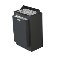 Harvia sauna heater Combinator 8kW black, incl. 20kg sauna stones