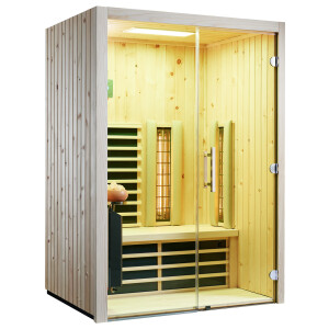 Infrared cabin TrioSol Glas 145 Zirbe VG 1450x1120x2015mm