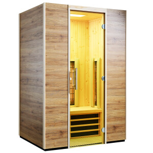 Infrared cabin TrioSol Basel 125 oak decor / spruce...