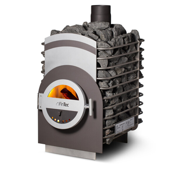 Fintec Saunaofen Lora Loko - holzbefeuert, inkl. 200kg Saunasteine