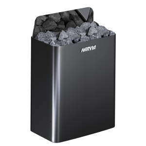 Harvia Saunaofen The Wall Black Steel 6kW, inkl. 20kg...