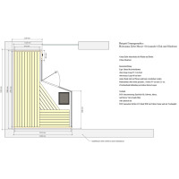 Holzsauna Zirbe Massiv Swissmade 6-Eck und Glasfront