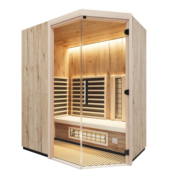 Infrarotkabine TrioSol Prima 1 1520 / 1640 / 1740 x 1200 x 2014mm