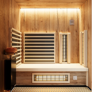 Infrarotkabine TrioSol Prima 1 1520 / 1640 / 1740 x 1200 x 2014mm