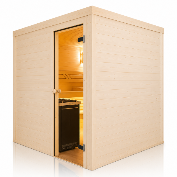 Holzsauna Fichte Massiv Swissmade