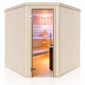 Holzsauna Espe mit Eckeinstieg