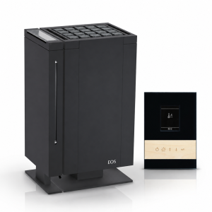 Set: Saunaofen EOS Mythos Vapro S35 black 9kW, inkl....