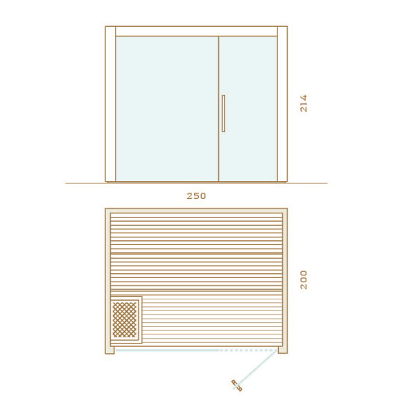 250cm x 200 cm