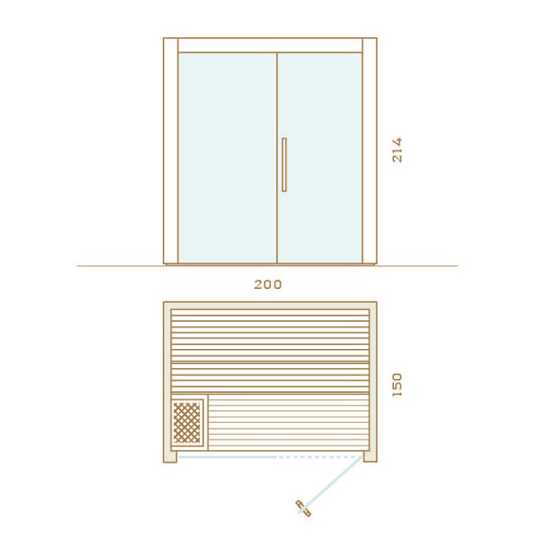 200cm x 150cm